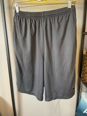 Nike Men's Dark Gray Athletic Shorts with Elastic Waist